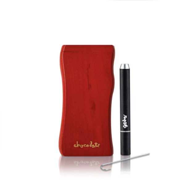 Ryot X Chocolate Dugout Red Maple Dugout W/ Aluminum One Hitter