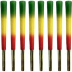 Elephant Brands Pre-Rolled Cones Rasta Gold Tip Pack of 8